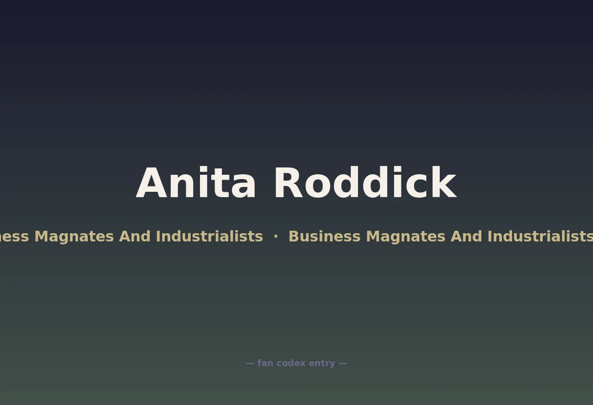 Anita Roddick